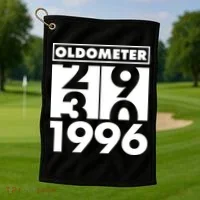 30th Birthday Oldometer 1996 Golf Towel thumb 1
