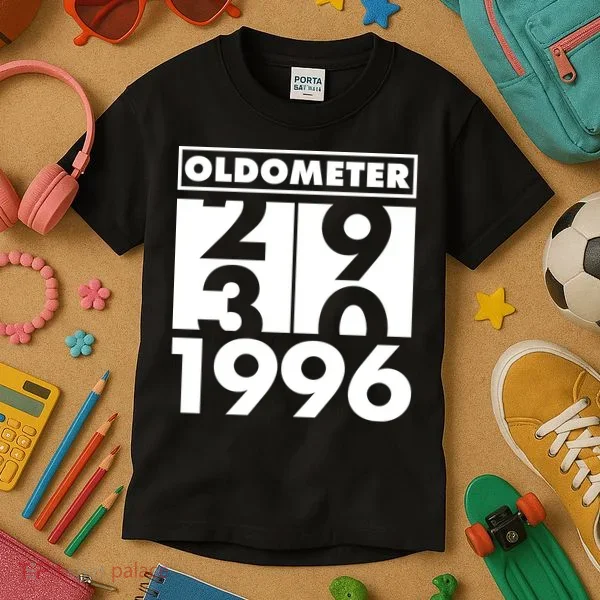 30th Birthday Oldometer 1996 Kids T-Shirt