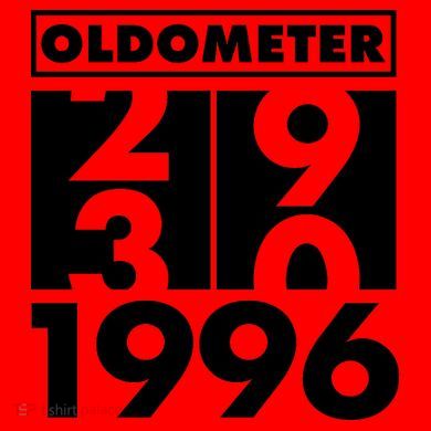 30th Birthday Oldometer 1996 Santa Hat