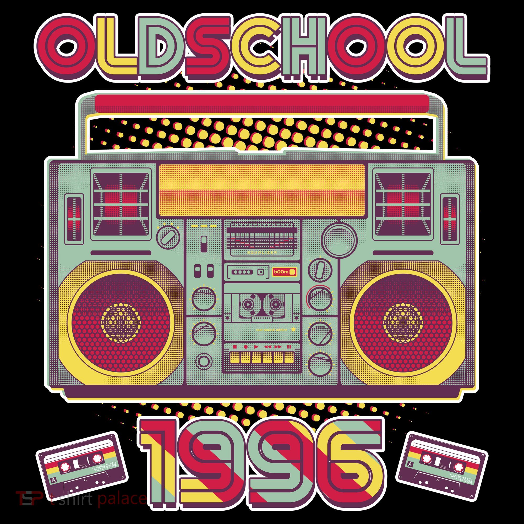 30th Birthday Oldschool Boombox 1996 Mousepad