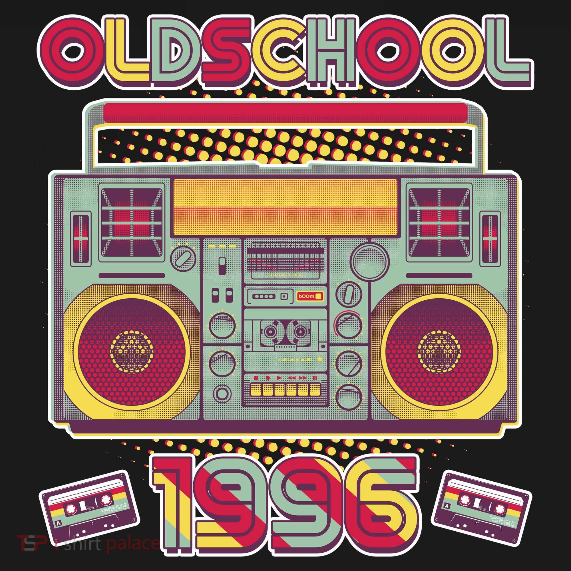 30th Birthday Oldschool Boombox 1996 Ornament