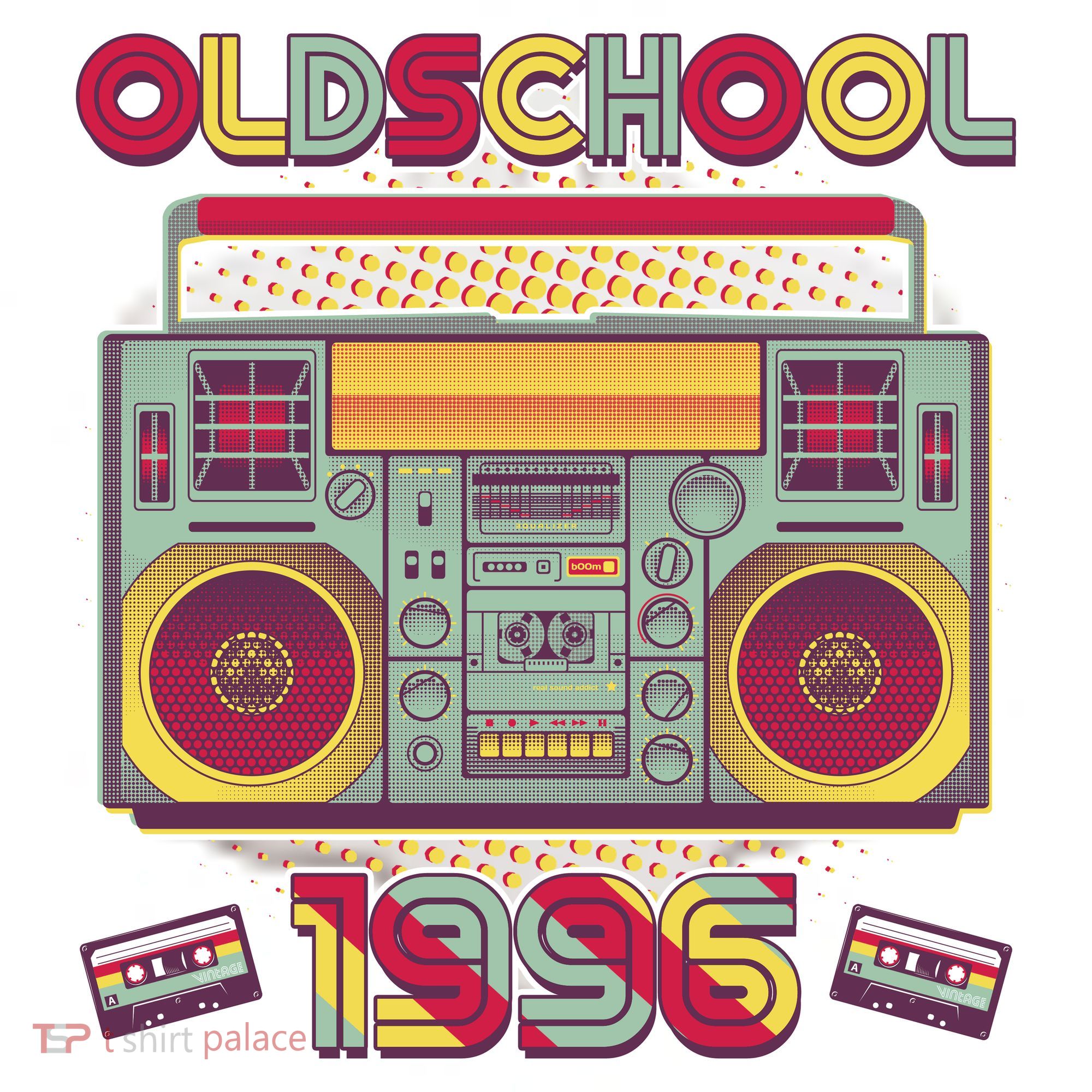 30th Birthday Oldschool Boombox 1996 Ceramic Ornament