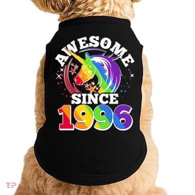 30th Birthday Rainbow Unicorn Awesome Since 1996 Doggie Tank