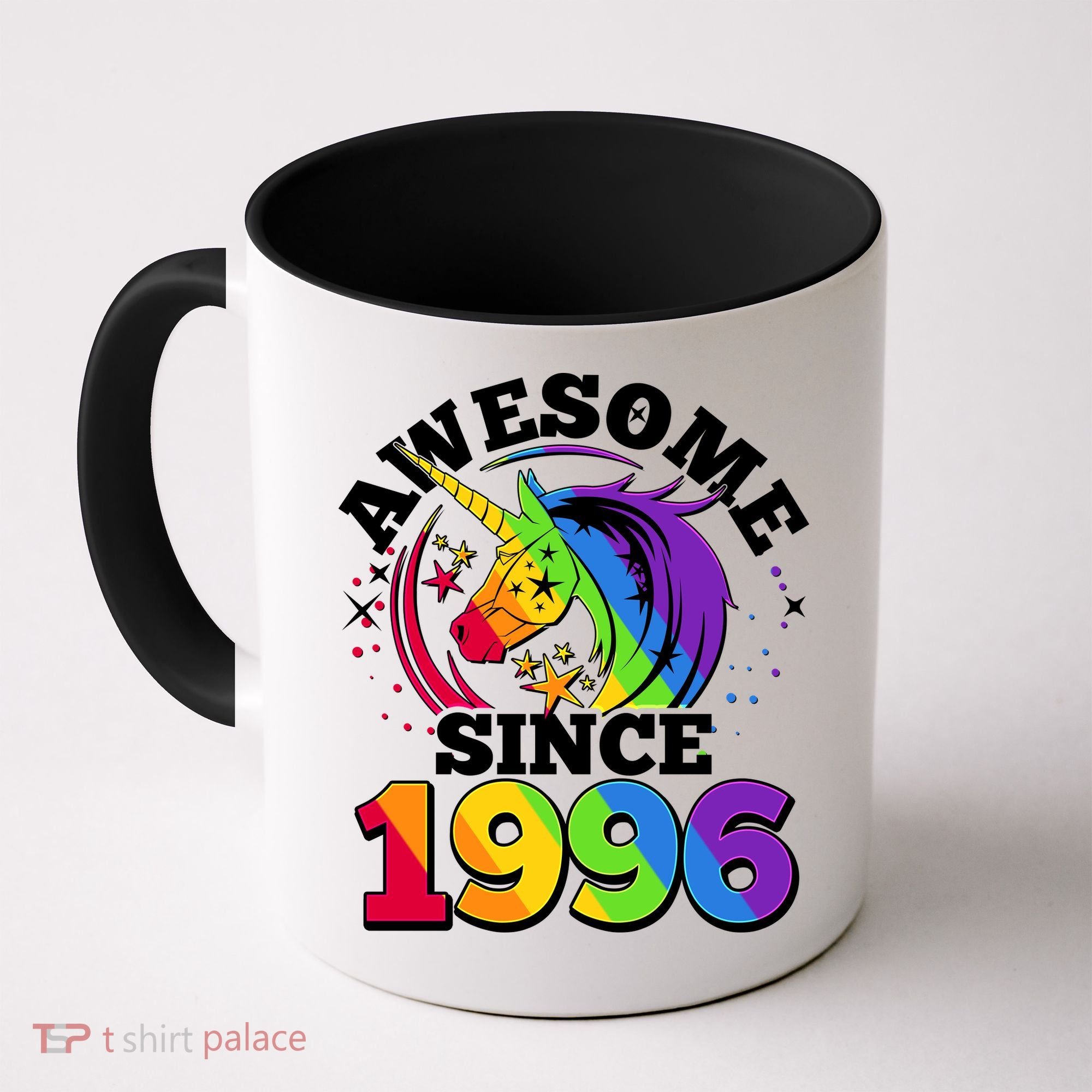 30th Birthday Rainbow Unicorn Awesome Since 1996 Coffee Mug