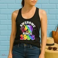 30th Birthday Rainbow Unicorn Awesome Since 1996 Women's Tank Top thumb 2