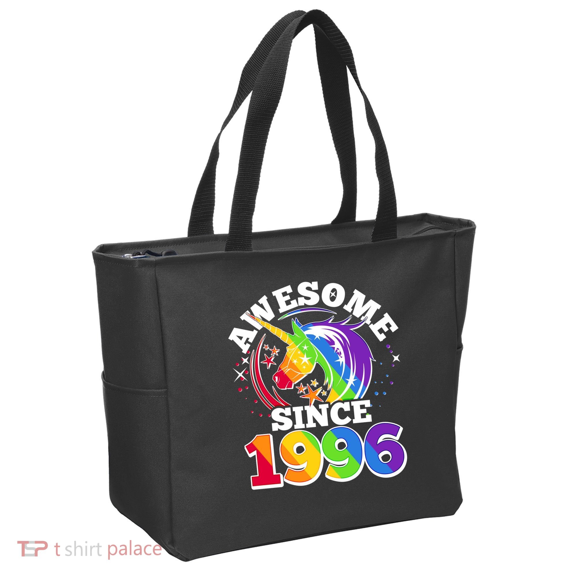30th Birthday Rainbow Unicorn Awesome Since 1996 Tote Bag