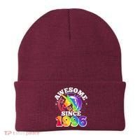 30th Birthday Rainbow Unicorn Awesome Since 1996 Beanie thumb 0