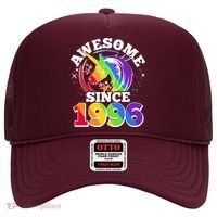 30th Birthday Rainbow Unicorn Awesome Since 1996 Hat thumb 0