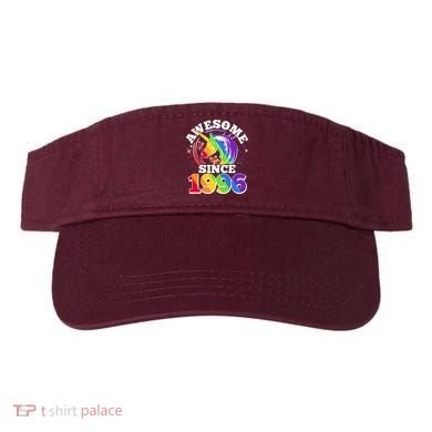 30th Birthday Rainbow Unicorn Awesome Since 1996 Visor