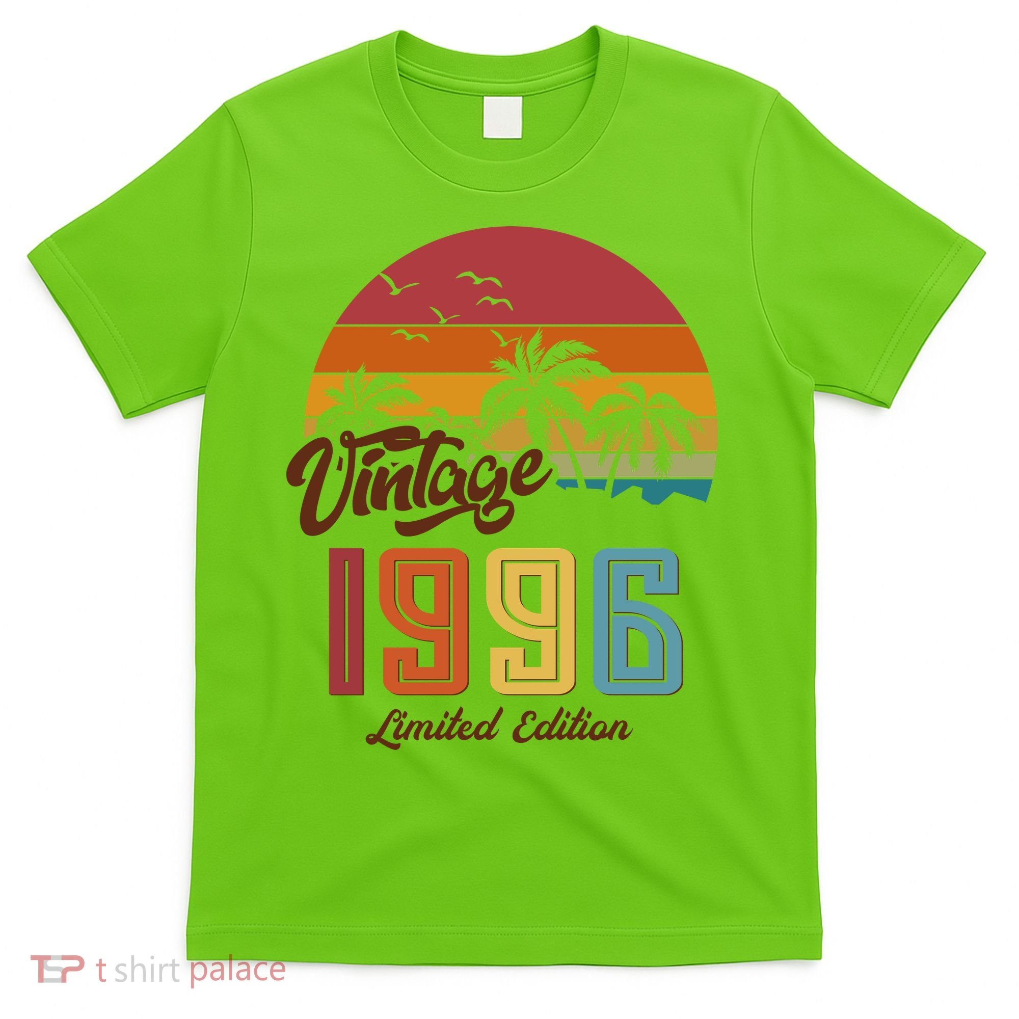 30th Birthday Retro Vintage 1996 Tropical Palm Trees T-Shirt