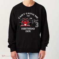 3rd Birthday Race Car Bday Boy Cant Catch Me Im 3 Years Gift Women's Sweatshirt thumb 0
