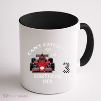 3rd Birthday Race Car Bday Boy Cant Catch Me Im 3 Years Gift Coffee Mug thumb 1