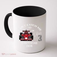 3rd Birthday Race Car Bday Boy Cant Catch Me Im 3 Years Gift Coffee Mug thumb 0