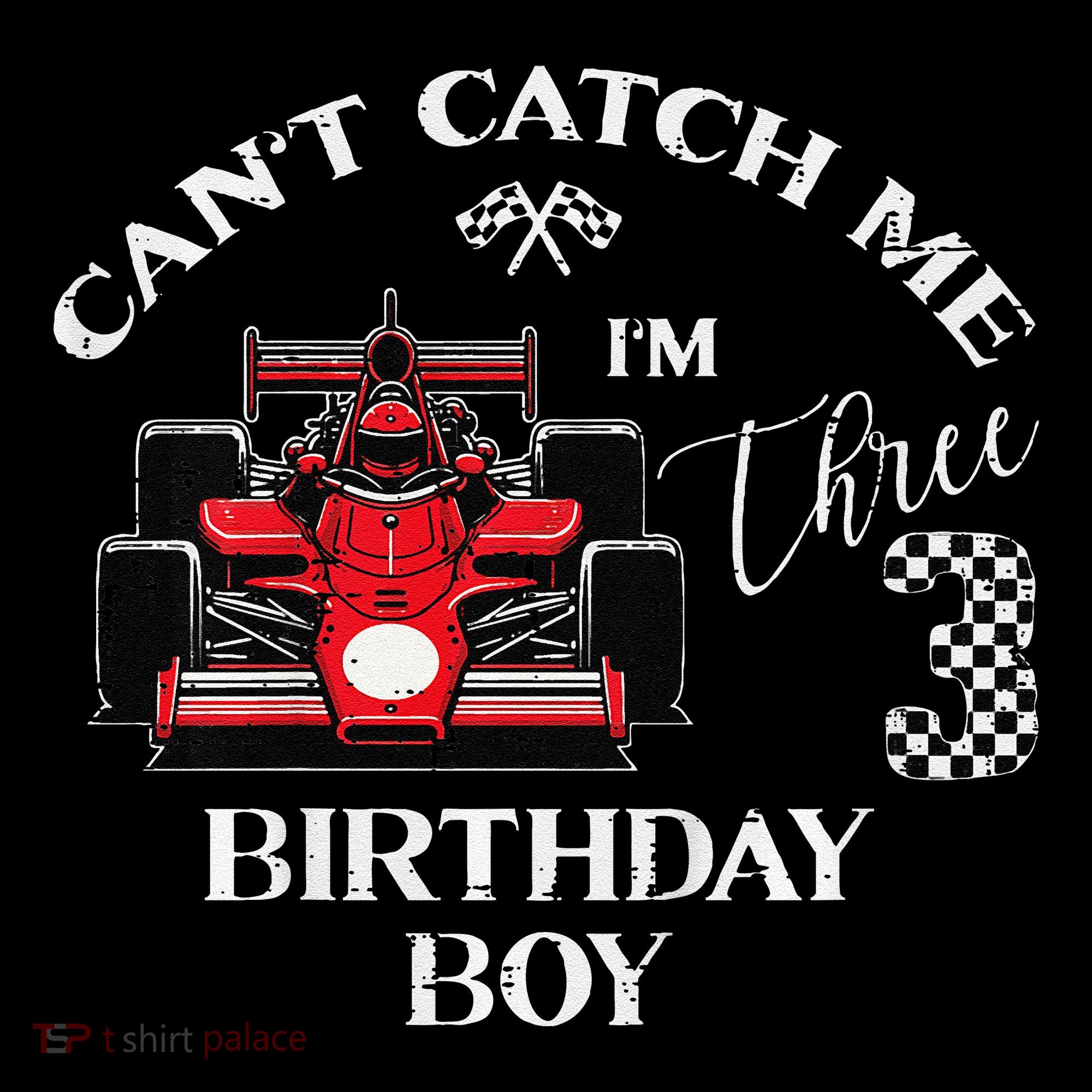 3rd Birthday Race Car Bday Boy Cant Catch Me Im 3 Years Gift Coffee Mug