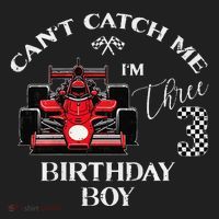 3rd Birthday Race Car Bday Boy Cant Catch Me Im 3 Years Gift Beanie thumb 2