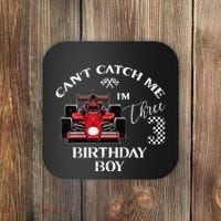 3rd Birthday Race Car Bday Boy Cant Catch Me Im 3 Years Gift Coaster thumb 0