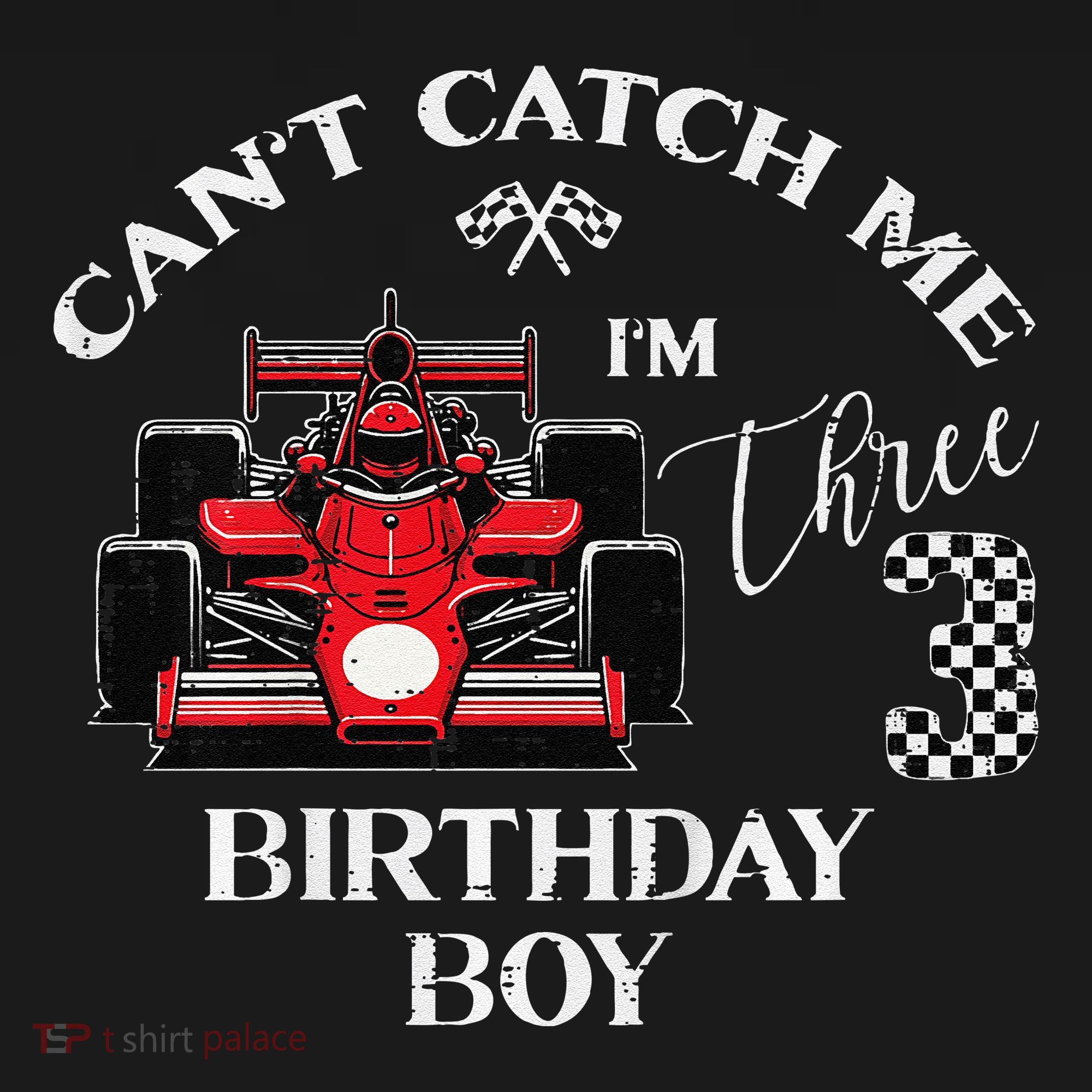 3rd Birthday Race Car Bday Boy Cant Catch Me Im 3 Years Gift Women's Hoodie