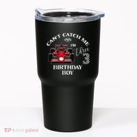 3rd Birthday Race Car Bday Boy Cant Catch Me Im 3 Years Gift Tumbler thumb 0