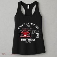 3rd Birthday Race Car Bday Boy Cant Catch Me Im 3 Years Gift Women's Tank Top thumb 3