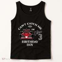 3rd Birthday Race Car Bday Boy Cant Catch Me Im 3 Years Gift Tank Top thumb 2