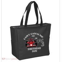 3rd Birthday Race Car Bday Boy Cant Catch Me Im 3 Years Gift Tote Bag thumb 2