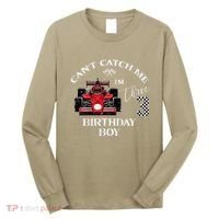 3rd Birthday Race Car Bday Boy Cant Catch Me Im 3 Years Gift Long Sleeve Shirt thumb 0