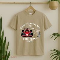 3rd Birthday Race Car Bday Boy Cant Catch Me Im 3 Years Gift T-Shirt thumb 2