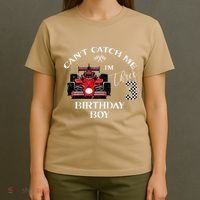 3rd Birthday Race Car Bday Boy Cant Catch Me Im 3 Years Gift T-Shirt thumb 4