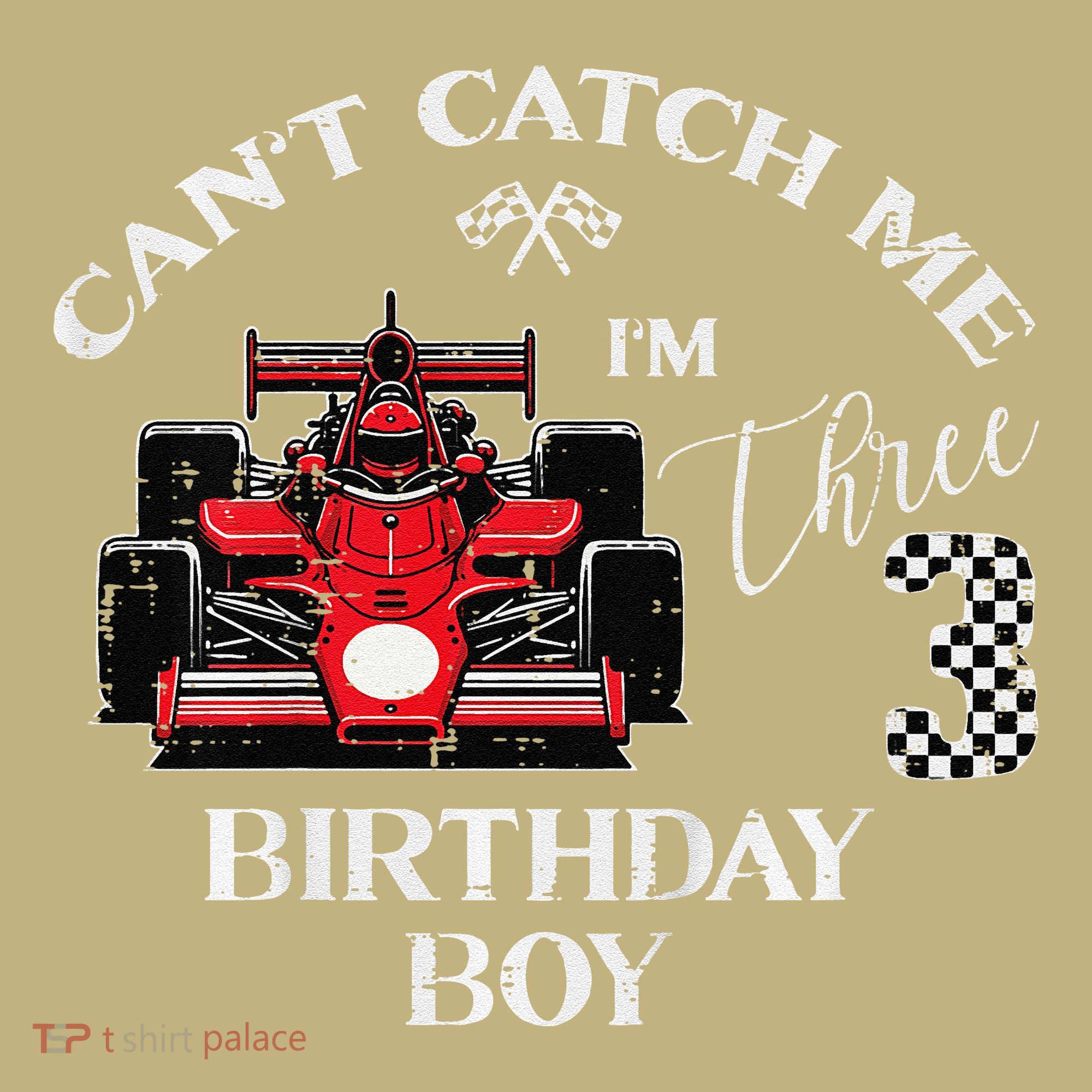 3rd Birthday Race Car Bday Boy Cant Catch Me Im 3 Years Gift Mousepad