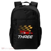 3rd Birthday Race Car Gift I Three Years Old Boy Backpack thumb 0