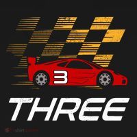 3rd Birthday Race Car Gift I Three Years Old Boy Ornament thumb 1