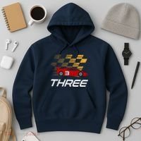 3rd Birthday Race Car Gift I Three Years Old Boy Hoodie thumb 3