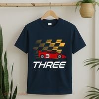 3rd Birthday Race Car Gift I Three Years Old Boy T-Shirt thumb 2