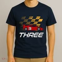 3rd Birthday Race Car Gift I Three Years Old Boy T-Shirt thumb 3