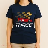 3rd Birthday Race Car Gift I Three Years Old Boy T-Shirt thumb 4