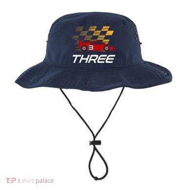 3rd Birthday Race Car Gift I Three Years Old Boy Bucket Hat