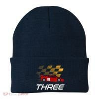 3rd Birthday Race Car Gift I Three Years Old Boy Beanie thumb 0