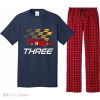 3rd Birthday Race Car Gift I Three Years Old Boy Pajama Set thumb 0
