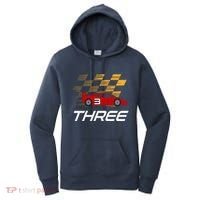 3rd Birthday Race Car Gift I Three Years Old Boy Women's Hoodie thumb 0