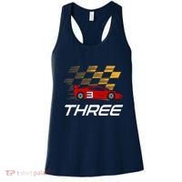 3rd Birthday Race Car Gift I Three Years Old Boy Women's Tank Top thumb 0
