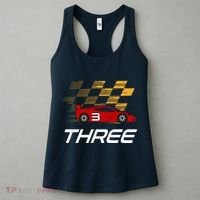 3rd Birthday Race Car Gift I Three Years Old Boy Women's Tank Top thumb 3