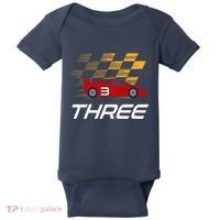 3rd Birthday Race Car Gift I Three Years Old Boy Baby Bodysuit thumb 0