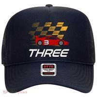 3rd Birthday Race Car Gift I Three Years Old Boy Hat thumb 0