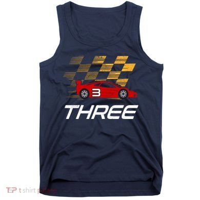 3rd Birthday Race Car Gift I Three Years Old Boy Tank Top
