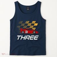 3rd Birthday Race Car Gift I Three Years Old Boy Tank Top thumb 2