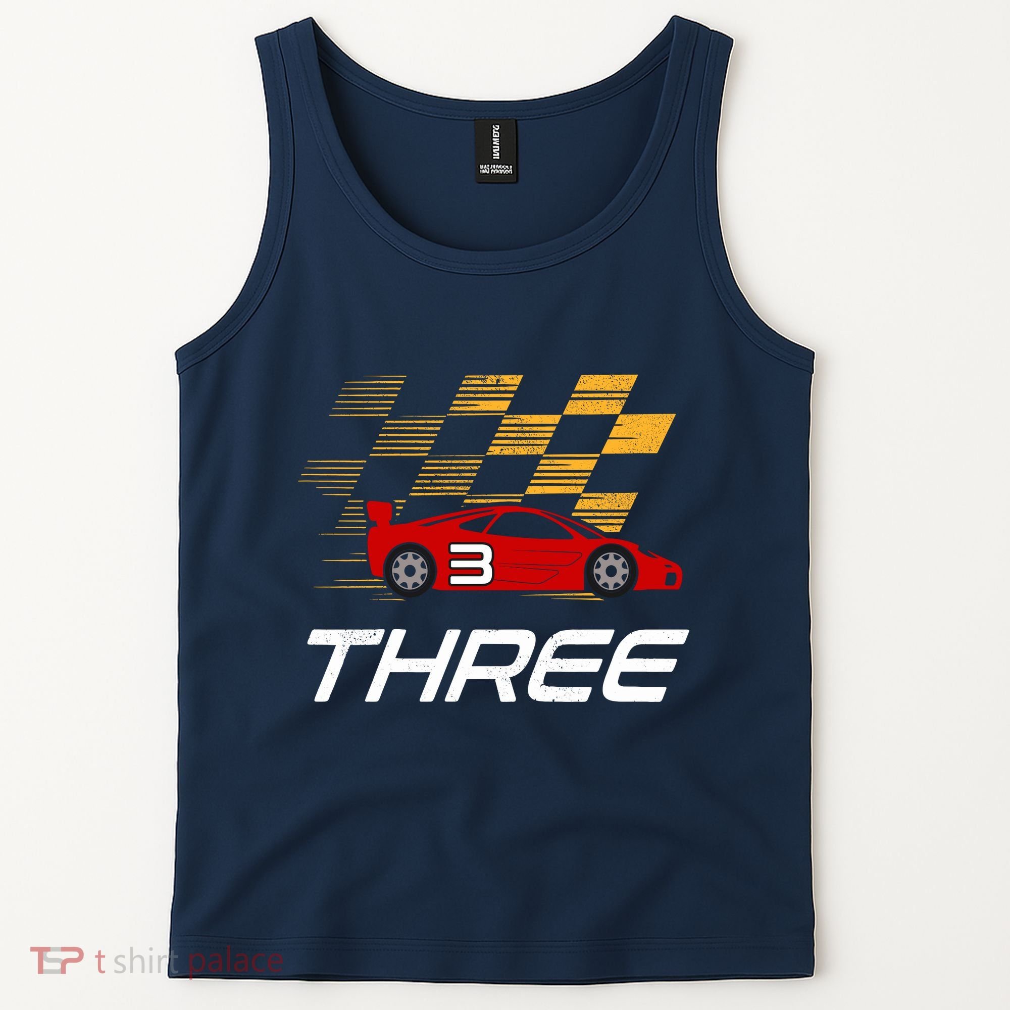 3rd Birthday Race Car Gift I Three Years Old Boy Tank Top