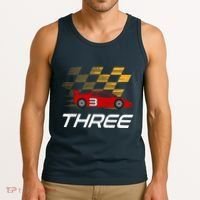 3rd Birthday Race Car Gift I Three Years Old Boy Tank Top thumb 3