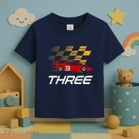 3rd Birthday Race Car Gift I Three Years Old Boy Toddler T-Shirt thumb 3
