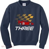 3rd Birthday Race Car Gift I Three Years Old Boy Kids Sweatshirt thumb 0