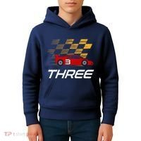 3rd Birthday Race Car Gift I Three Years Old Boy Kids Hoodie thumb 4